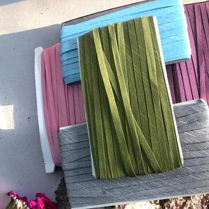Rohseide Borte in Mehreren Farben
