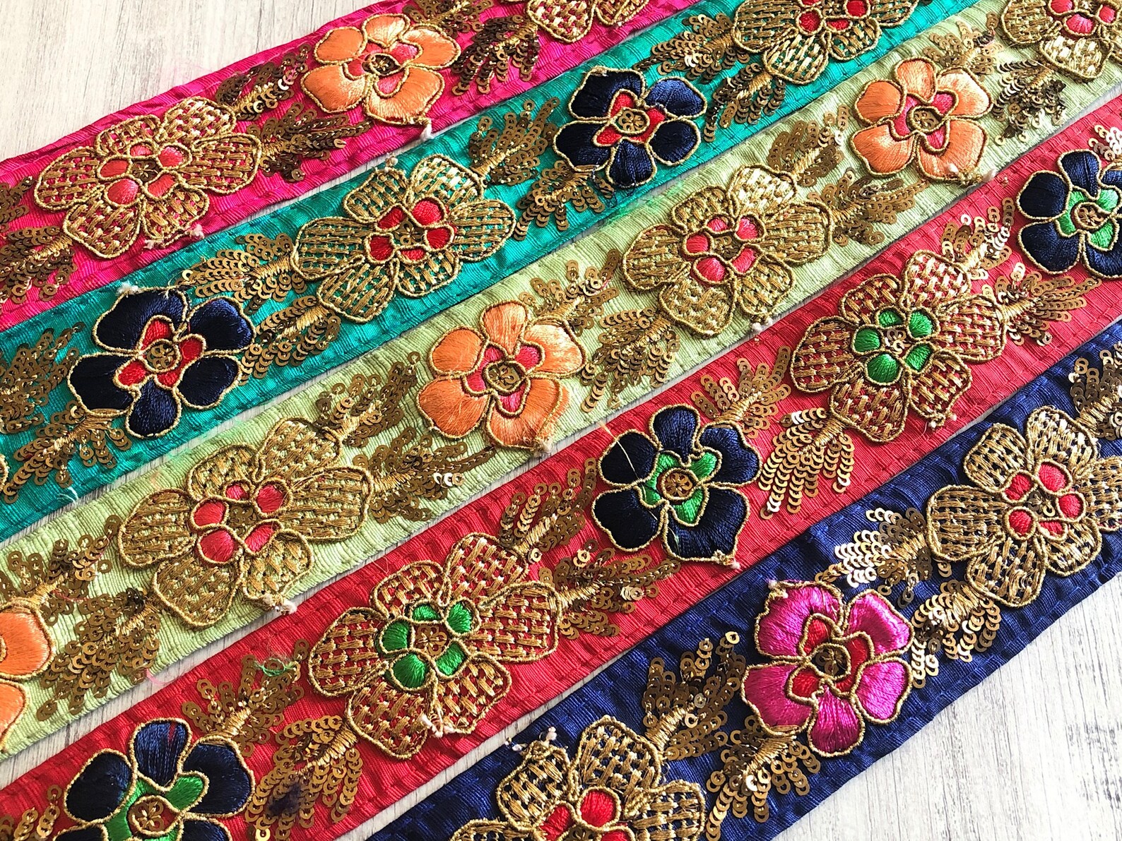 Saree Border fabric Indian trim Sari Silk Fabric Etsy