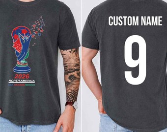 World USA Custom T-Shirt – Political Soccer Cup Fan Tee ,International Soccer Supporters Top Tee, USA Canada Mexico Soccer Cup 2026