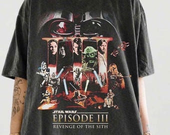 Camiseta retro de Star Wars Anakin Skywalker, camiseta con póster de Star Wars, regalo de Disneyland Star Wars para el 4 de mayo