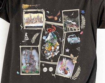Magic Wand Print, Gift for Fans , Comfort Colors Magical Castle Shirt, Fantasy World Sweatshirt, Magic School Tee