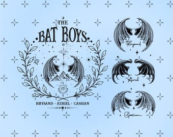 ACOTAR The Bat Boys Rhysand png, Acotar Court Crescent City png, Velaris Night Court, Rhysand High Lord of the Night Court, schoolse, boekenwurm