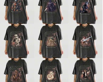 Str Wrs Episode II Attack of the Clones Retro Tee, Jango Fett Vintage 90s Style Shirt, Star Wars Prequel Graphic Top, Galaxy's Edge Fan Top