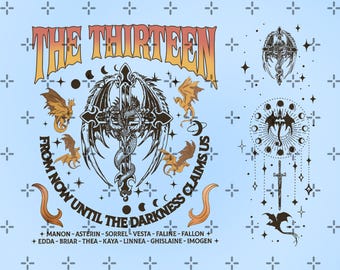 Throne of Glass The Thirteen png, png, bretels png, png, fantasy boekenliefhebber cadeau, boekenwurm png