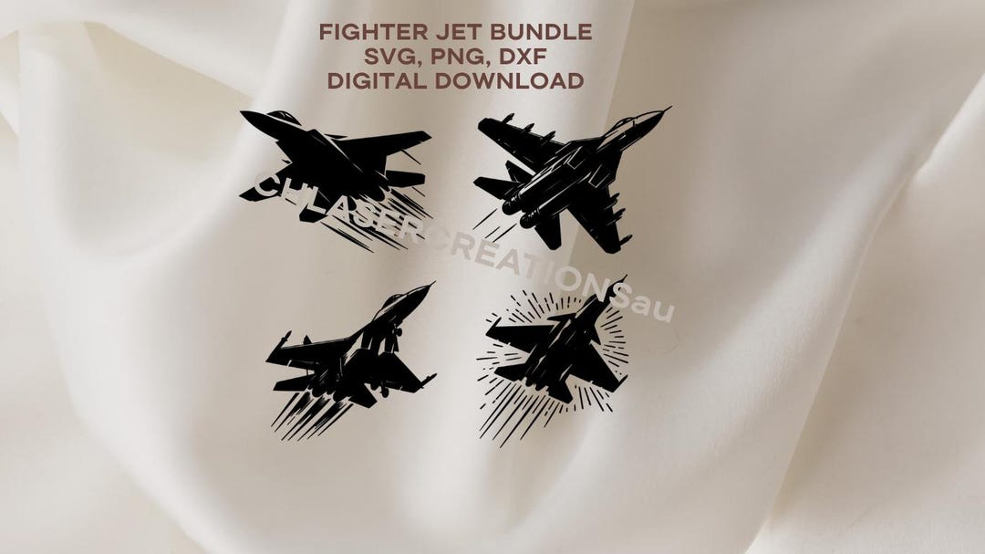Jet File Fighter Jet Bundle SVG, PNG, DXF File (digital Download) - Etsy