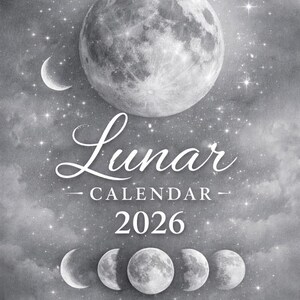 Lunar Calendar 2026 – Moon Phases Hair Calendar – Printable PDF - Etsy