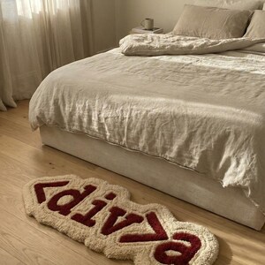 Custom CSS code-style hand-tufted rug in high-quality wool, designed for living rooms, bedrooms, or home offices. Soft, durable, and visually striking, this modern floor accent adds a geeky, tech-inspired vibe to interiors, providing both functional comfort and playful design for homeowners looking to personalize their contemporary spaces.