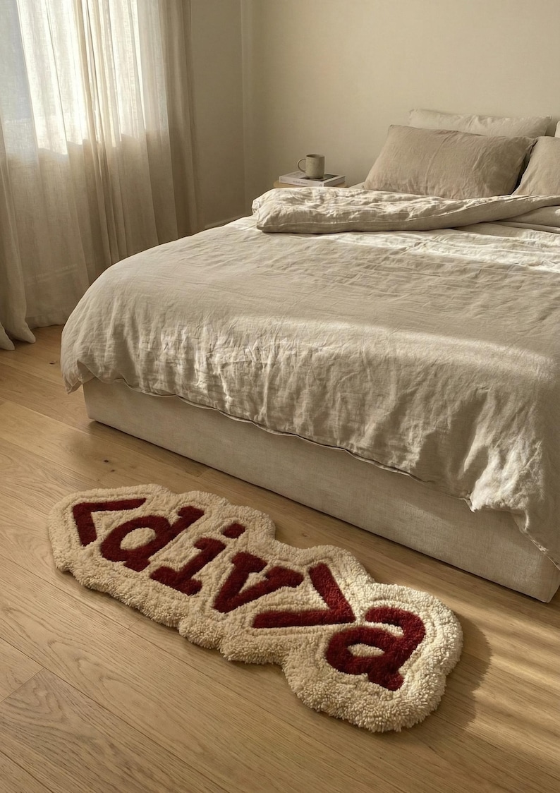 Custom CSS code-style hand-tufted rug in high-quality wool, designed for living rooms, bedrooms, or home offices. Soft, durable, and visually striking, this modern floor accent adds a geeky, tech-inspired vibe to interiors, providing both functional comfort and playful design for homeowners looking to personalize their contemporary spaces.