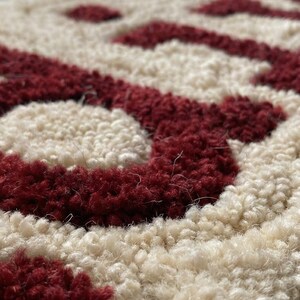 Modern hand-tufted wool rug featuring CSS code-inspired lettering, perfect for tech enthusiasts seeking personalized décor. Soft, durable, and stylish, this geeky floor accent works in living rooms, bedrooms, or office spaces, adding comfort underfoot while making a bold, contemporary statement that blends coding culture with home interior design.