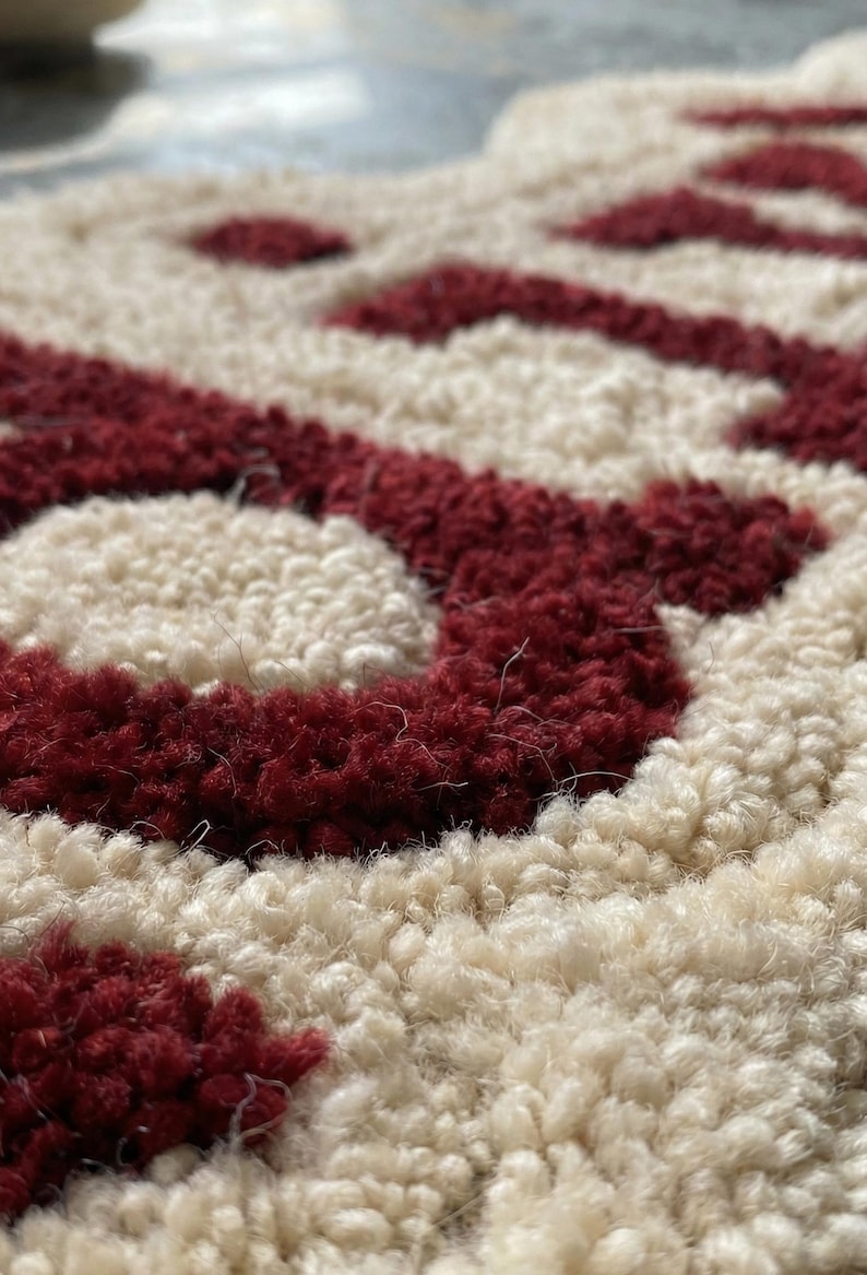 Modern hand-tufted wool rug featuring CSS code-inspired lettering, perfect for tech enthusiasts seeking personalized décor. Soft, durable, and stylish, this geeky floor accent works in living rooms, bedrooms, or office spaces, adding comfort underfoot while making a bold, contemporary statement that blends coding culture with home interior design.