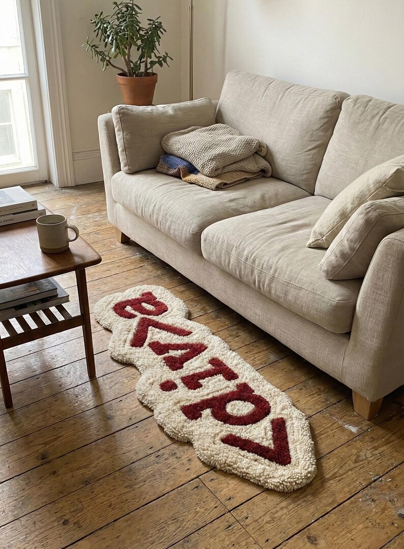 Custom hand-tufted wool rug with CSS code-style design, ideal for tech lovers seeking personalized, geeky home décor. Soft and durable, this modern floor mat works perfectly in living rooms, bedrooms, or office spaces, offering both functional comfort underfoot and a visually striking statement piece for contemporary, tech-inspired interiors.