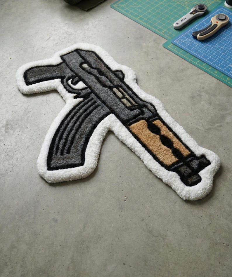 Hand-tufted “draco” Inspired Plush Floor Mat Ultra-soft Statement Rug ...