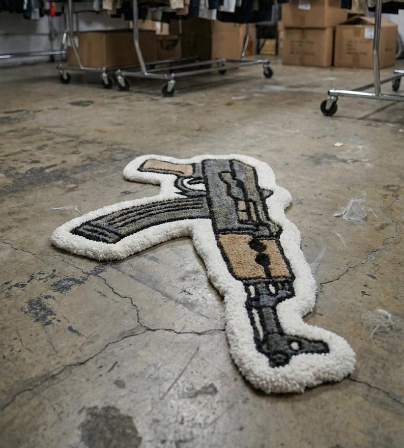 Hand-tufted “draco” Inspired Plush Floor Mat Ultra-soft Statement Rug ...