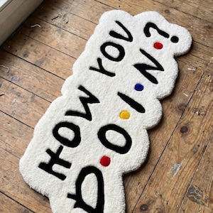 Hand Tufted New Zealand Wool  Carpet Cloud-Shaped  Rug Unique Shaped Accent Rug for Bedroom Living Room, Entryway  Creator Space