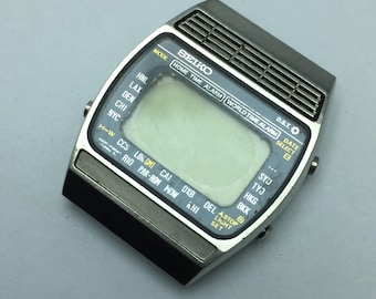 Seiko World Time A239-502A Digitale Vintage Quarzuhr für Teile