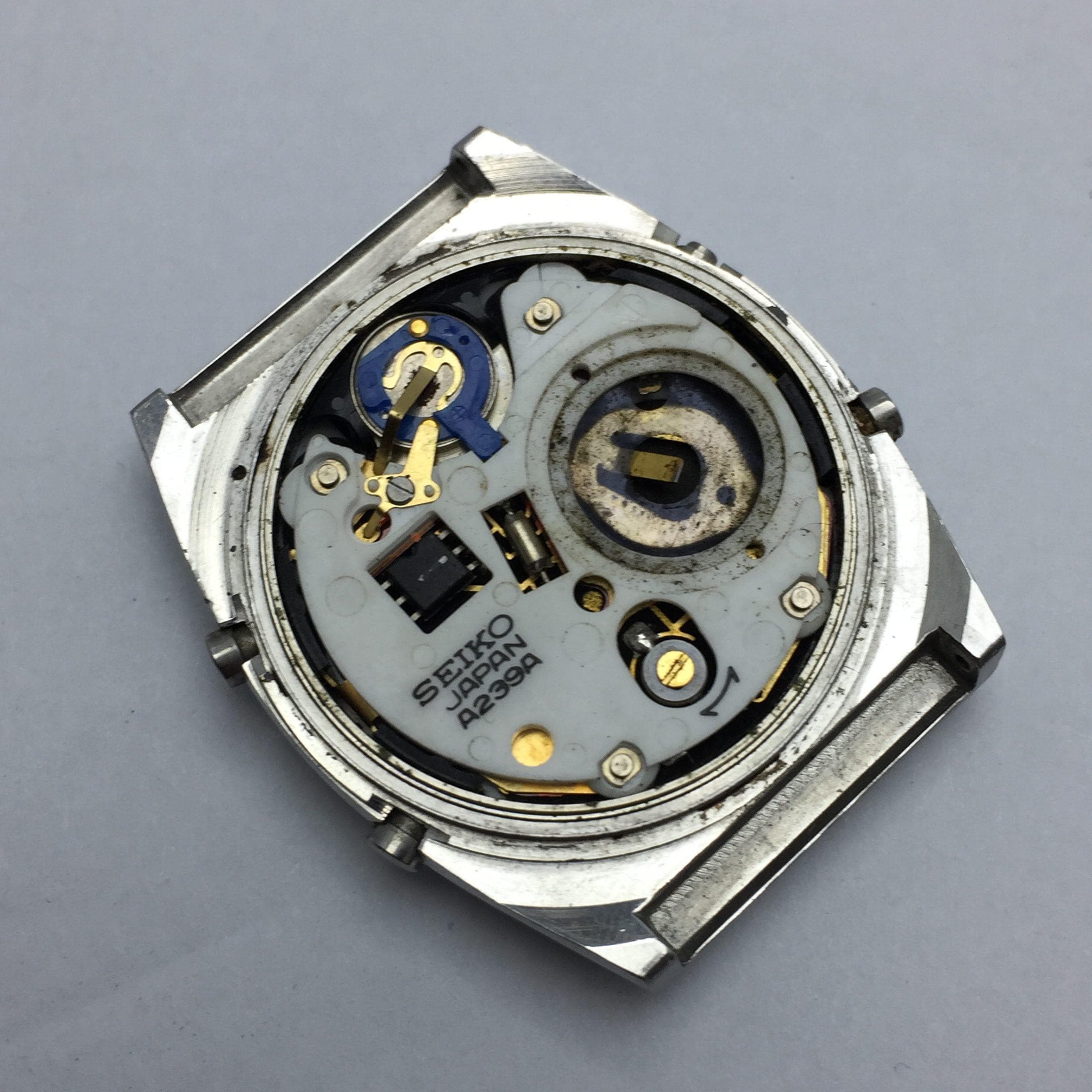 Seiko World Time A239-502A Digital Vintage Quartz Watch for Parts