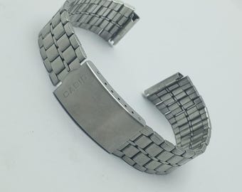 Reloj Casio A159W-N1D vintage de acero inoxidable S-368L para hombre, 18 mm