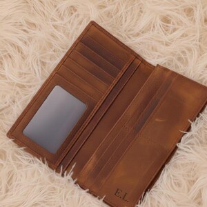 Portfel unisex Crazy Horse Leather – oryginalna skóra bydlęca, smukły i długi portfel z przegródkami na karty, z przegródką na gotówkę, w stylu vintage, prezent dla mężczyzn i kobiet