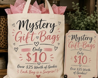 Mystery Gift Bag Handmade Surprise Bundle Wax Melts, Cups & Cute Accessories | Small Business Mystery Box  Gift for Her