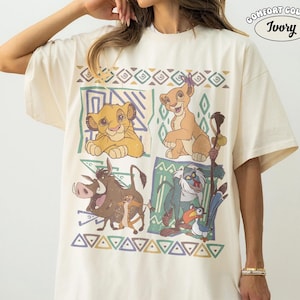 Vintage Hakuna Matata Lion King Comfort Colors Shirt, Retro 90s Disney Animal Kingdom Simba Timon Tee, Disneyland Family Vacation Trip Gift