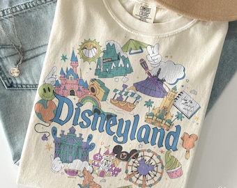 Camiseta vintage de Disneyland Comfort Colors, camiseta retro para vacaciones familiares en Magic Kingdom, regalo a juego para grupos en Disney World Resort, El mejor día de tu vida