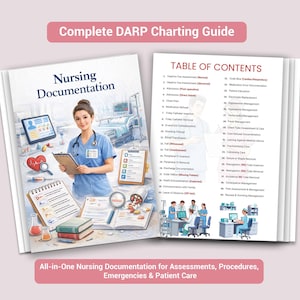 Nursing Documentation Templates | DARP Charting | Students Guide, Clinical Scenarios & Assessment Forms | Nursing Handoff Report
