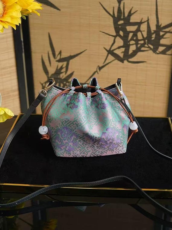 Brocade Handbag – Traditional Chinese Silk Weaving, Shoulder Strap Bag