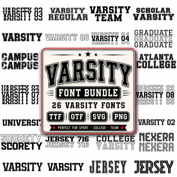 Varsity font,Font svg,Sports font,Distressed font,Baseball font,Jersey Font,College Font, Varsity LettersSvg,Football Font,Digital download