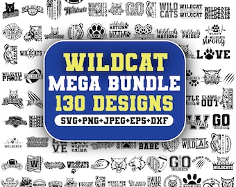 Wildcat Svg,Wildcats Baseball,Wildcats Football,Sports Team and School Spirit,Wildcat Mascot Svg,Wildcat Face Svg,Cricut & Silhouette