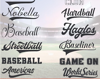 Baseball Font Svg,Procreate Fonts,Canva Font,Baseball Team Svg,Varsity Letters,Sport Font,College font,Baseball Mom Svg,Cricut & Silhouette