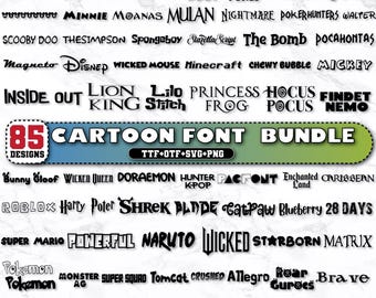 Cartoon font svg,Ultimate Cartoon Font,Font svg,Canva Font,Script Font,Procreate Fonts,Wedding font,Comic font,Digital download