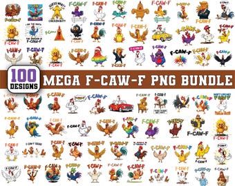 F-Caw-F PNG,Chicken Humor Png,F-CAW-F Meme,Funny Chicken Humor Png,Funny Rooster Cartoon,Chicken Funny PNG,Cricut & silhouette