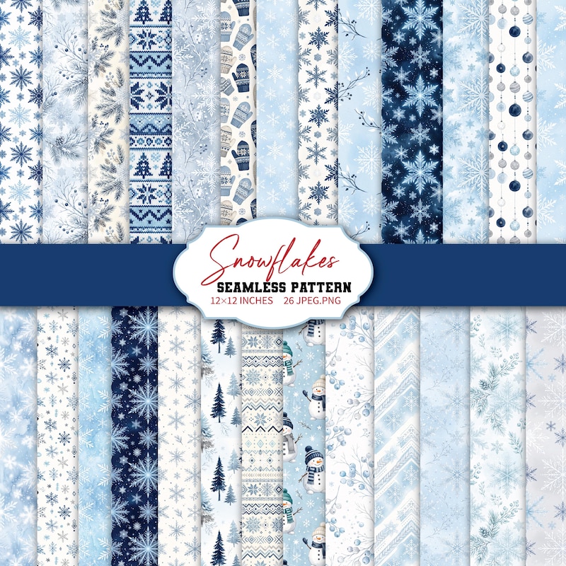 Snowmen Paper Patterns - Etsy