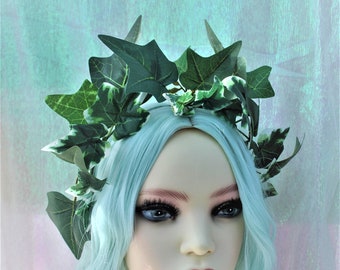 Ivy headband crown green leaf nature costume accessory