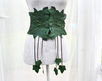 Lace up Ivy corset belt costume poison ivy woodland fairy mother nature bride bridesmaids bridal