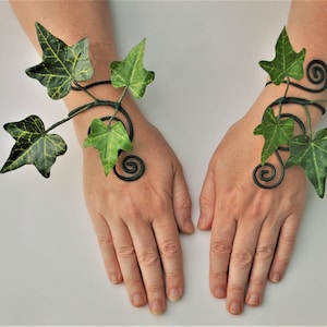 Ivy wrist cuff wraps pair fairy costume accessories poison ivy