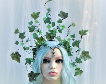 Poison Ivy vine crown tiara headdress ivy leaves poison ivy fairy mother nature costume