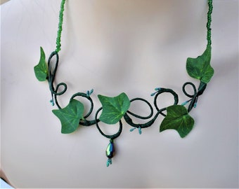 Ivy vine necklace accessory woodland fairy mother nature eve christmas poison ivy costume