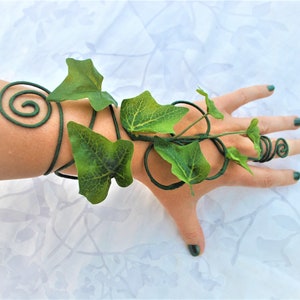 Ivy arm cuff wrap, woodland fairy, mother nature, poison ivy costume accessories