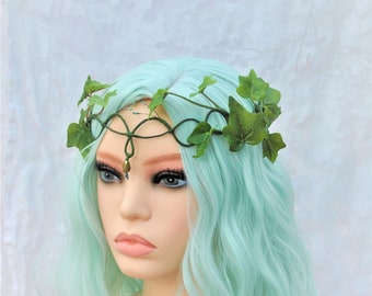 Ivy crown headdress woodland fairy forest Bride Bridesmaids Mother Nature christmas poison ivy costume