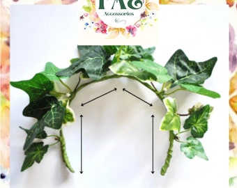 Ivy headband crown green leaf woodland fairy poison ivy mother nature  costume