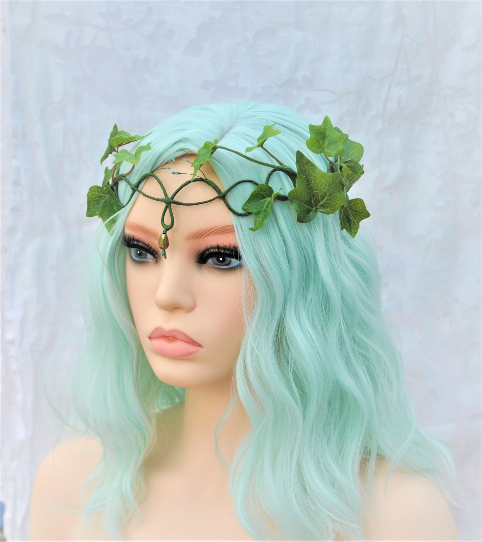 Poison Ivy Green Ivy Leaves Headdress Halo Crown Woodland Etsy Australia