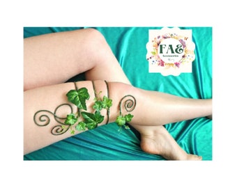 Green Ivy leg cuff wrap costume accessories