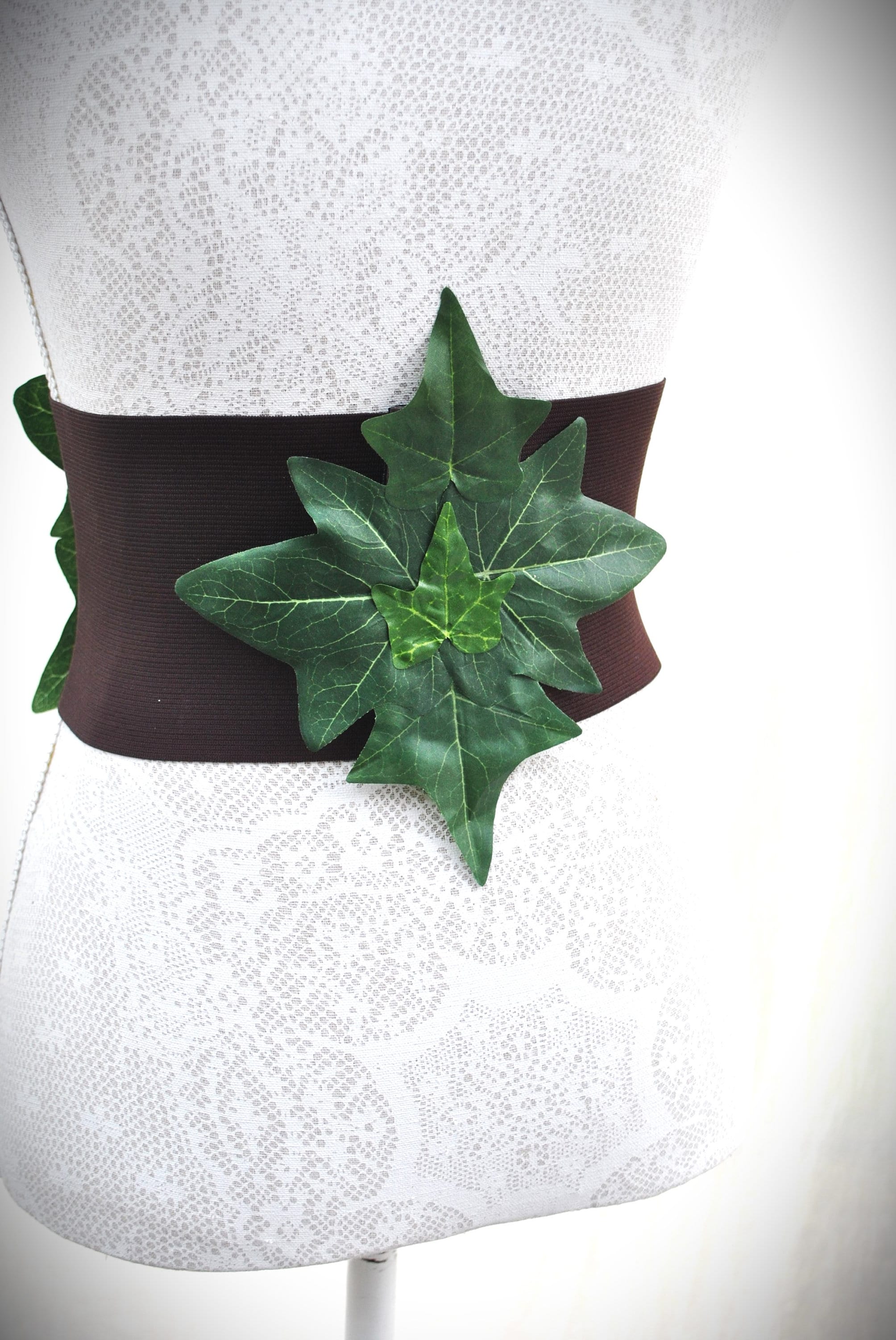 Green Leaf Corset Belt New Amazon.com: HeOTER Women Weaving Green Leaves Waist Belt  main image 4