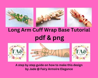 Long Arm Cuff Wrap Base How to make Tutorial download pdf png