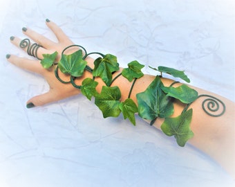 Ivy arm cuff wrap woodland fairy bride mother nature poison ivy costume accessory