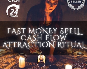 FAST MONEY SPELL – Cash Flow Attraction Ritual, Quick Financial Shift, Abundance Energy Activation