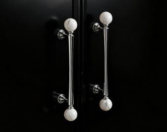 Pomelli in marmo – Pomelli per cassetti in argento, ferramenta per mobili