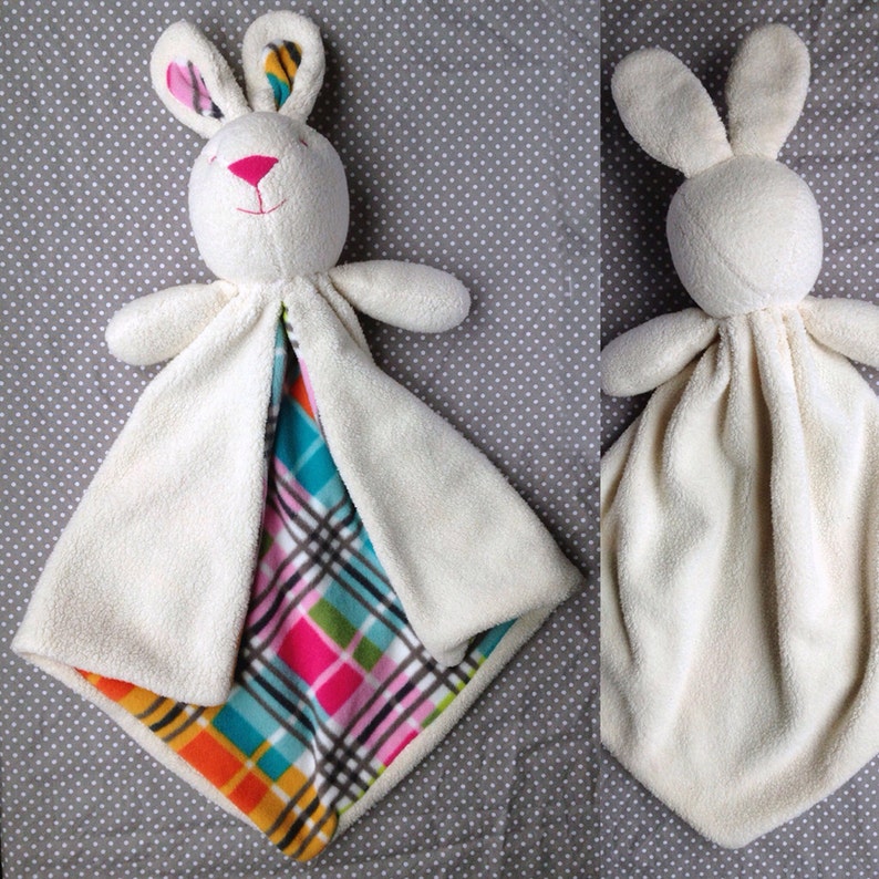 Bunny Lovey Baby Blanket Security Blanket Sewing Pattern Etsy