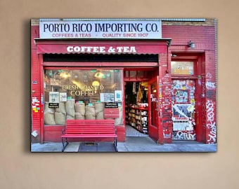 East Village NYC Porto Rico Importing Co. Photograph: St Marks Place